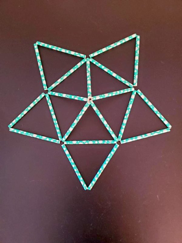How to make an icosahedron star - step 4